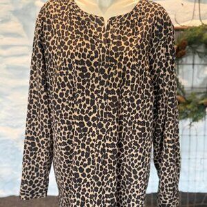 Women’s Leopard Shirt Size 2X Talbots